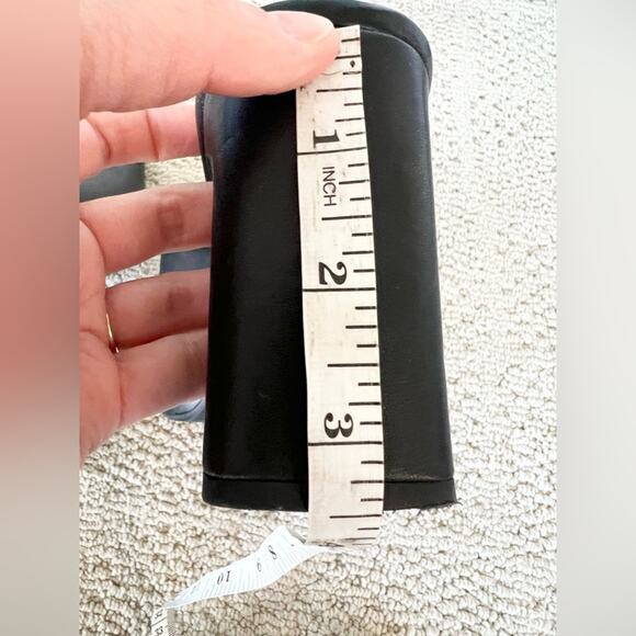 Jeffery Campbell Caviar Platform Slide Open Toe Black Heeled Mules 10 goth punk - Picture 9 of 9